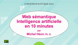 De l’intelligence artificielle dans le web sémantique en 10 minutes